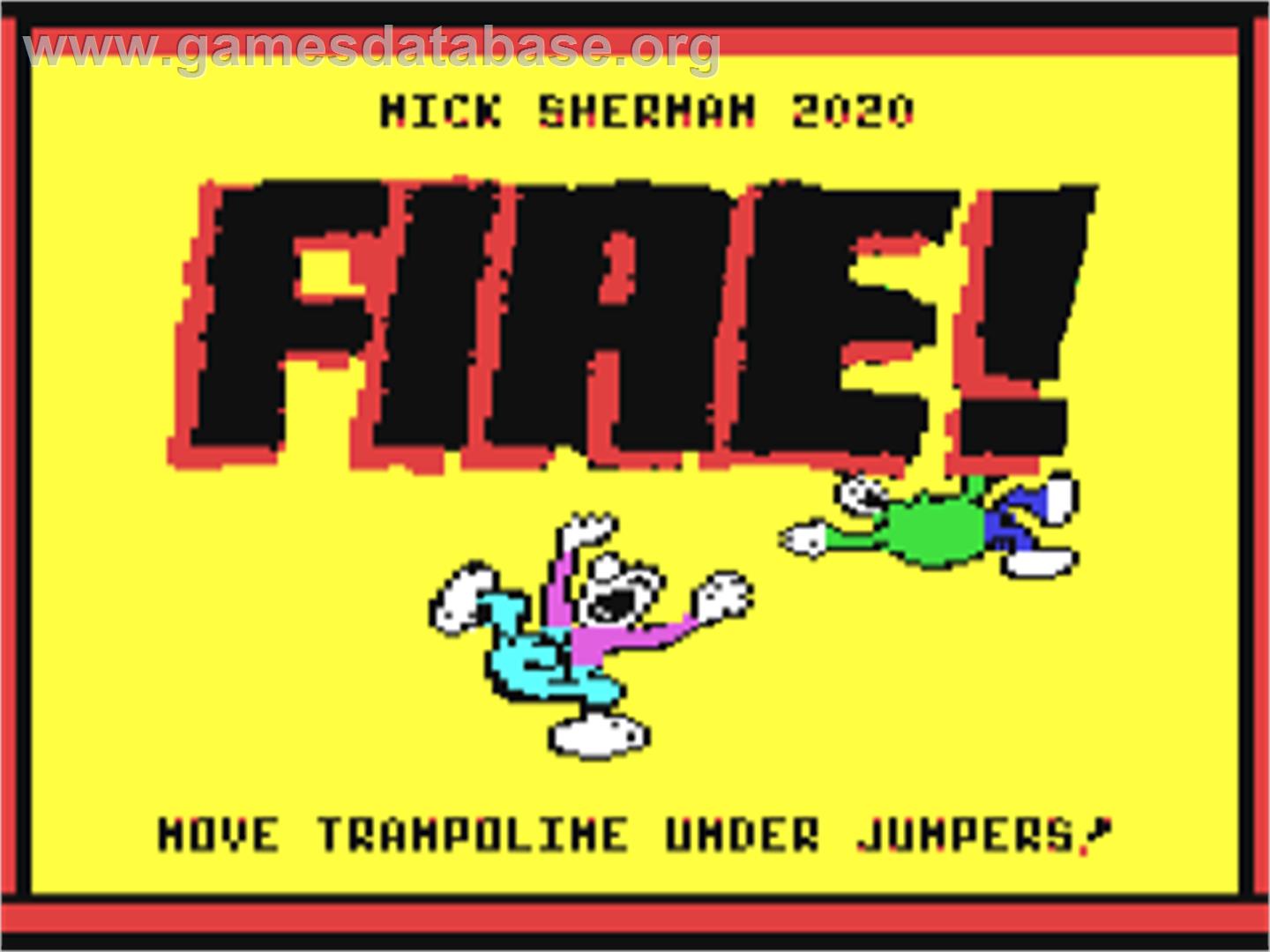 Fire! (Arlasoft) - Commodore 64 - Artwork - Title Screen