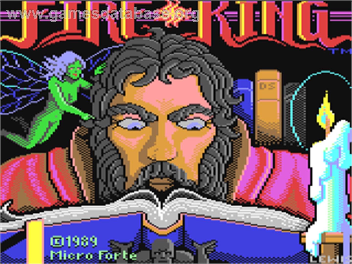 Fire King - Commodore 64 - Artwork - Title Screen