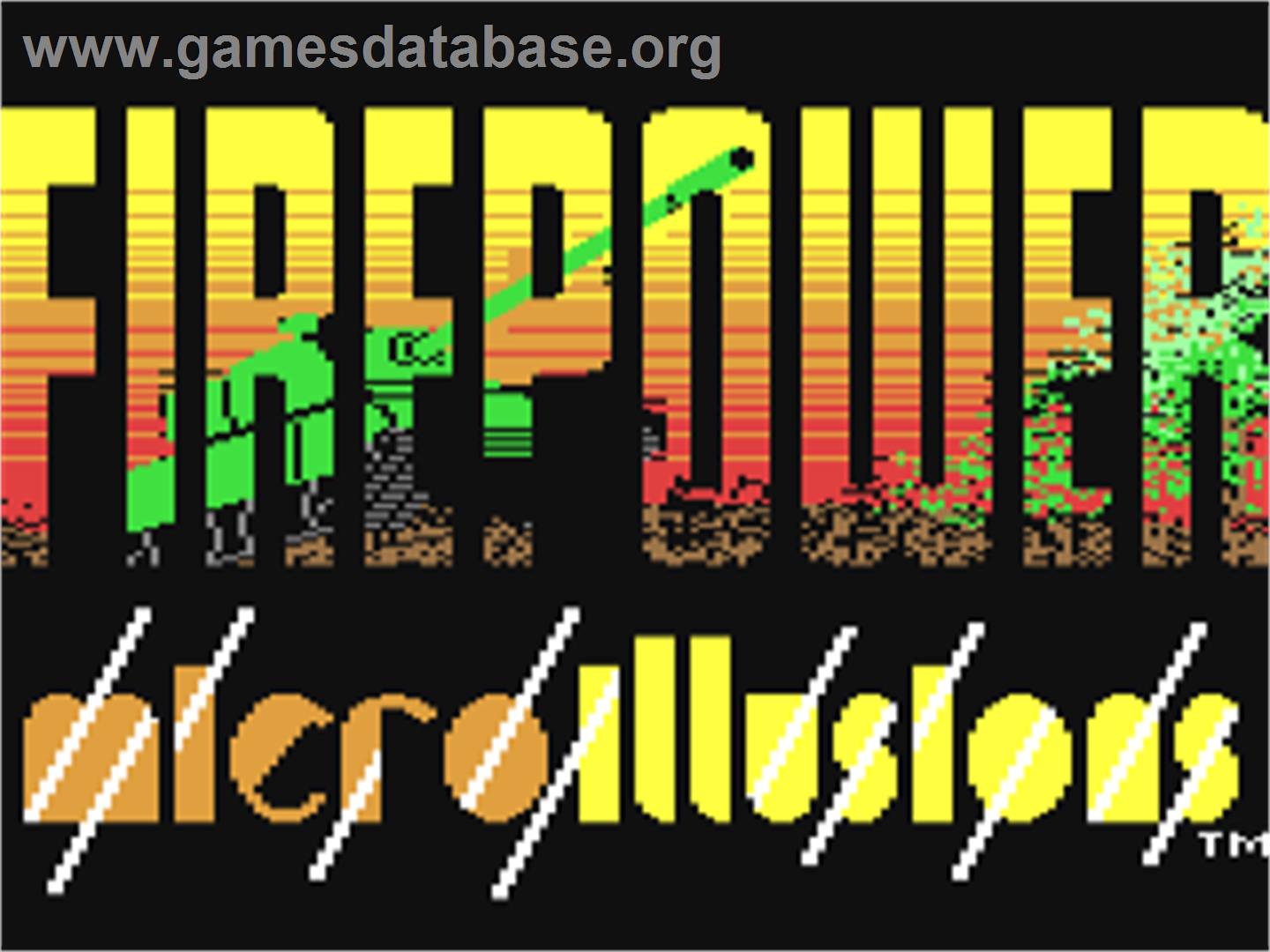 Fire Power - Commodore 64 - Artwork - Title Screen