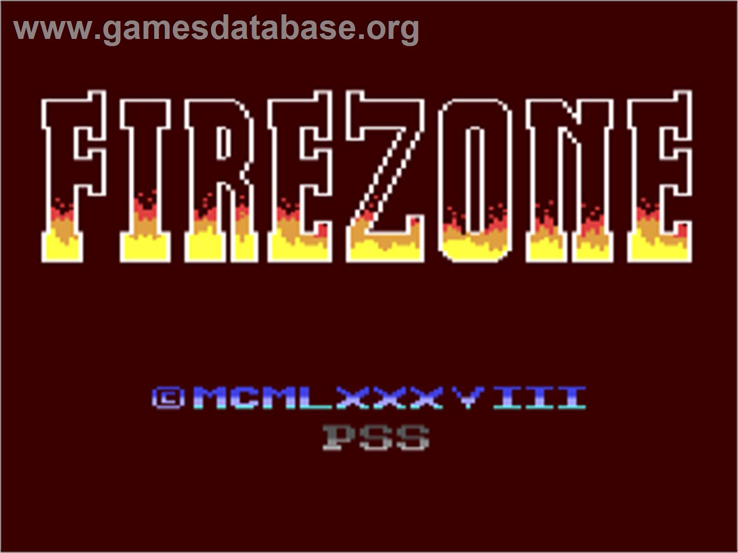 Firezone - Commodore 64 - Artwork - Title Screen