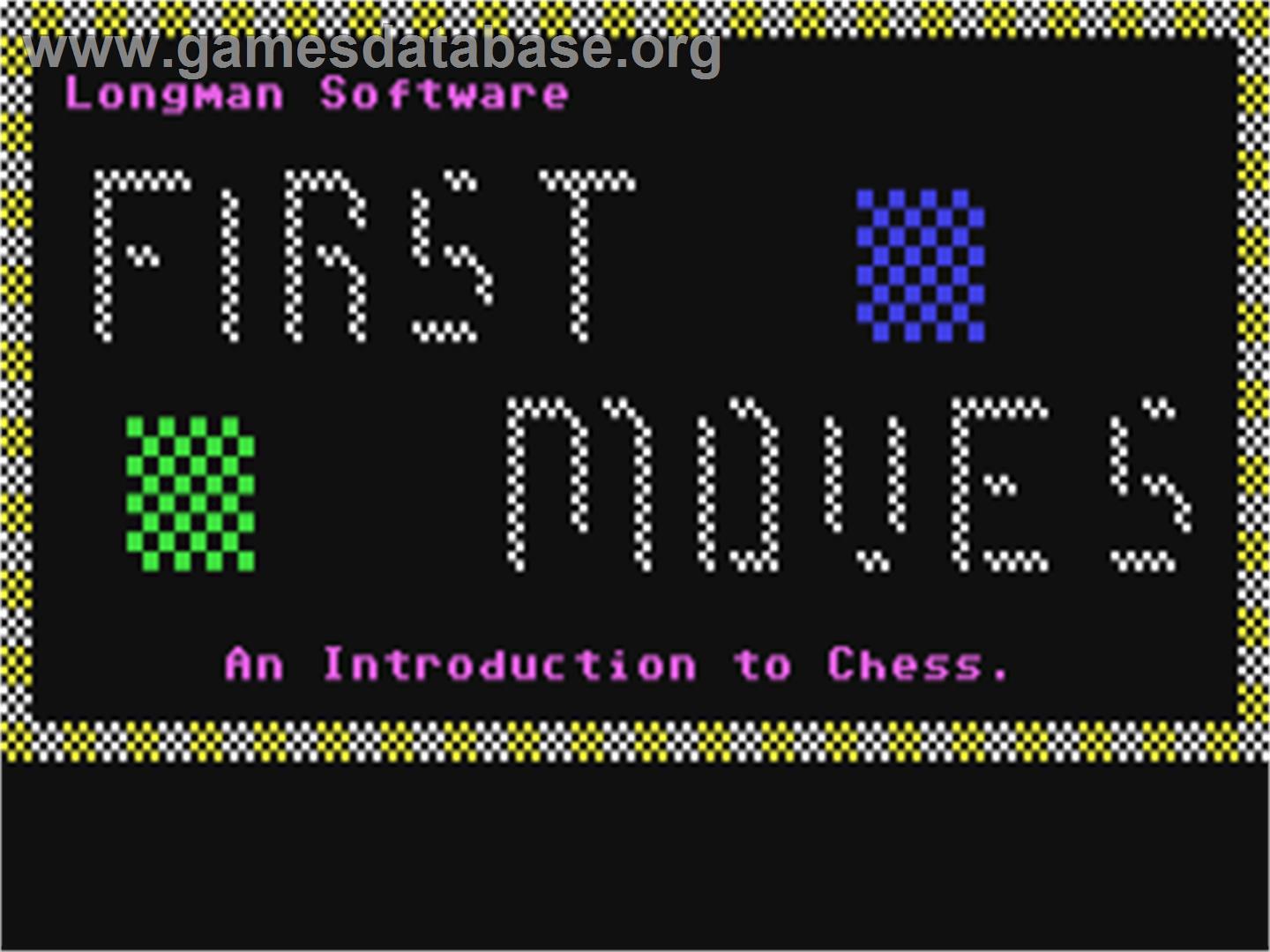 First Moves - Commodore 64 - Artwork - Title Screen
