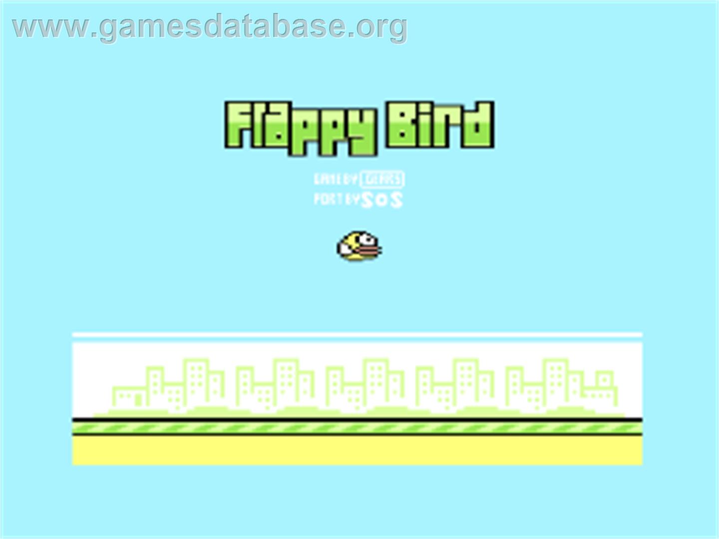 Flappy Bird - Commodore 64 - Artwork - Title Screen