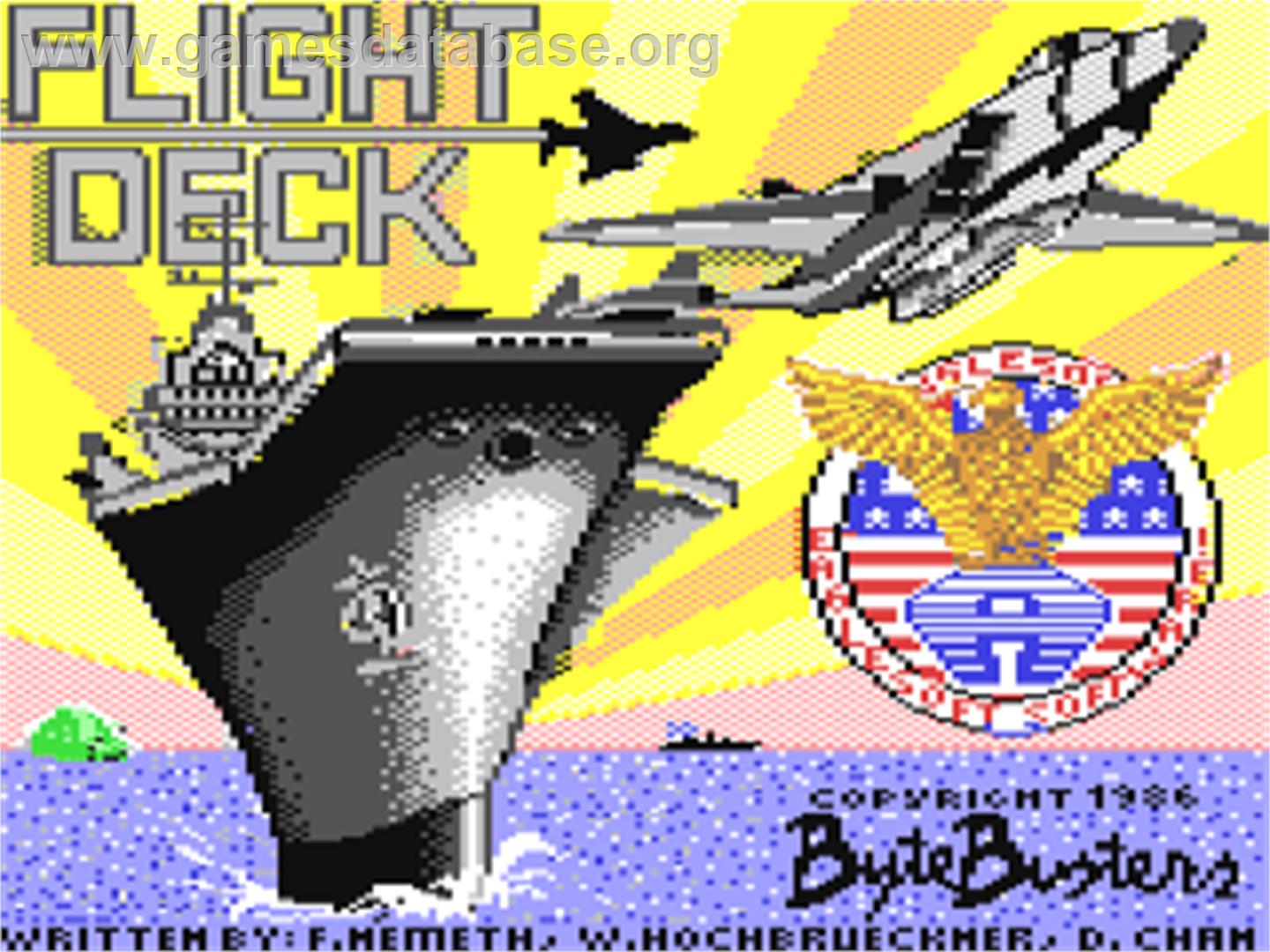 Flight Deck - Commodore 64 - Artwork - Title Screen