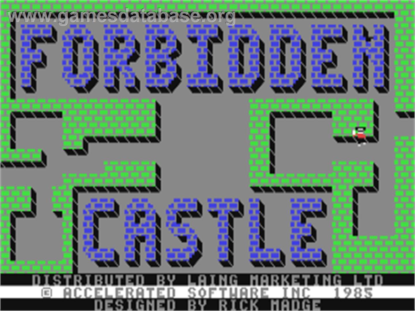 Forbidden Castle - Commodore 64 - Artwork - Title Screen