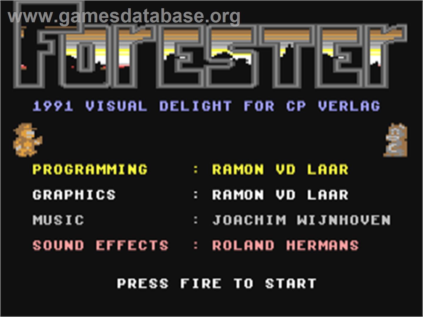 Forester - Commodore 64 - Artwork - Title Screen