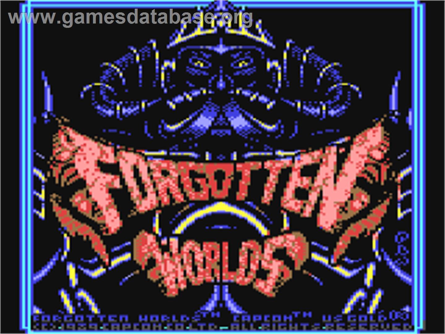 Forgotten Worlds - Commodore 64 - Artwork - Title Screen