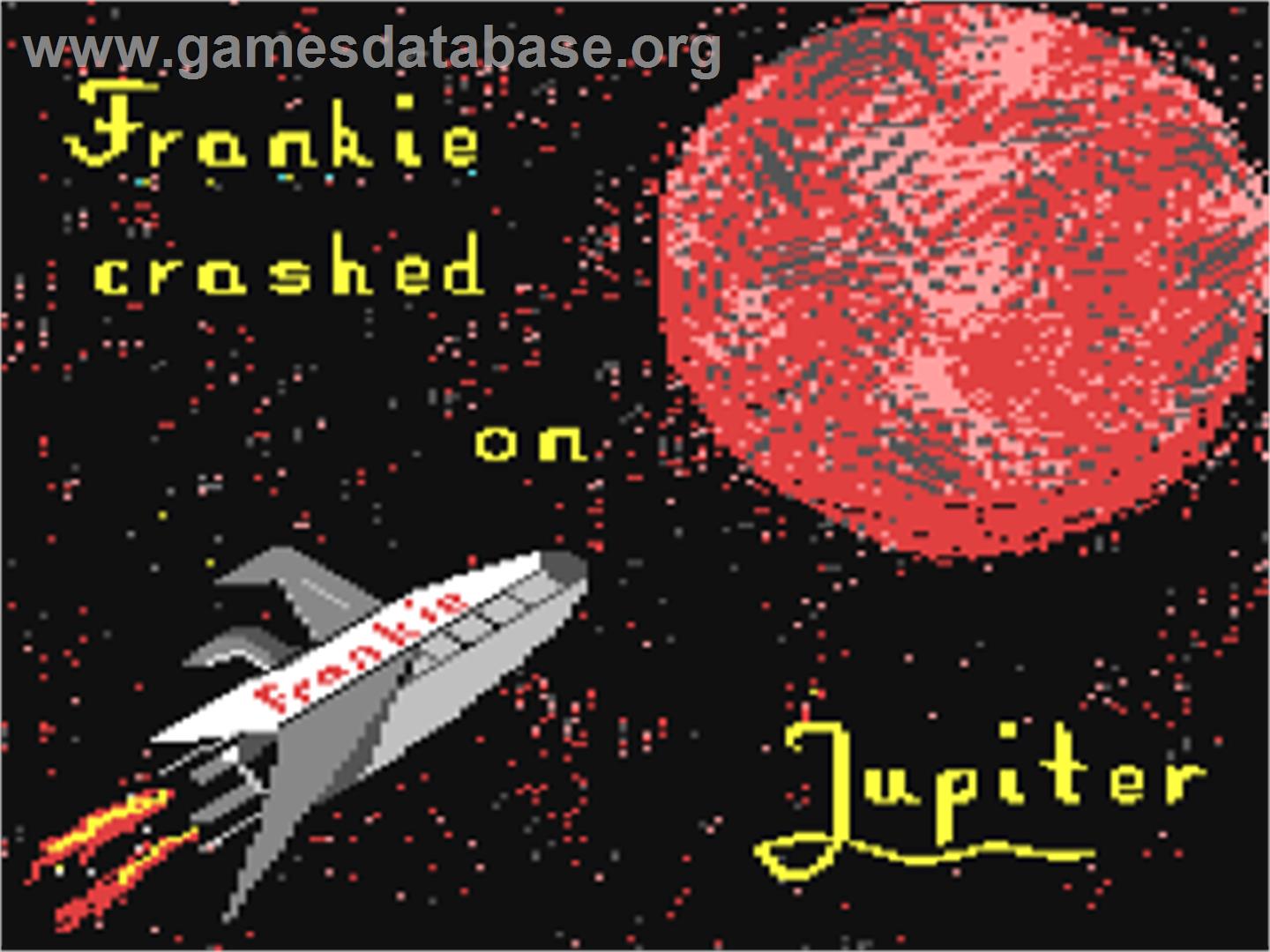 Frankie Crashed On Jupiter - Commodore 64 - Artwork - Title Screen