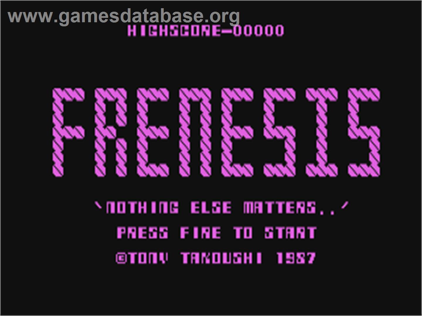 Frenesis - Commodore 64 - Artwork - Title Screen