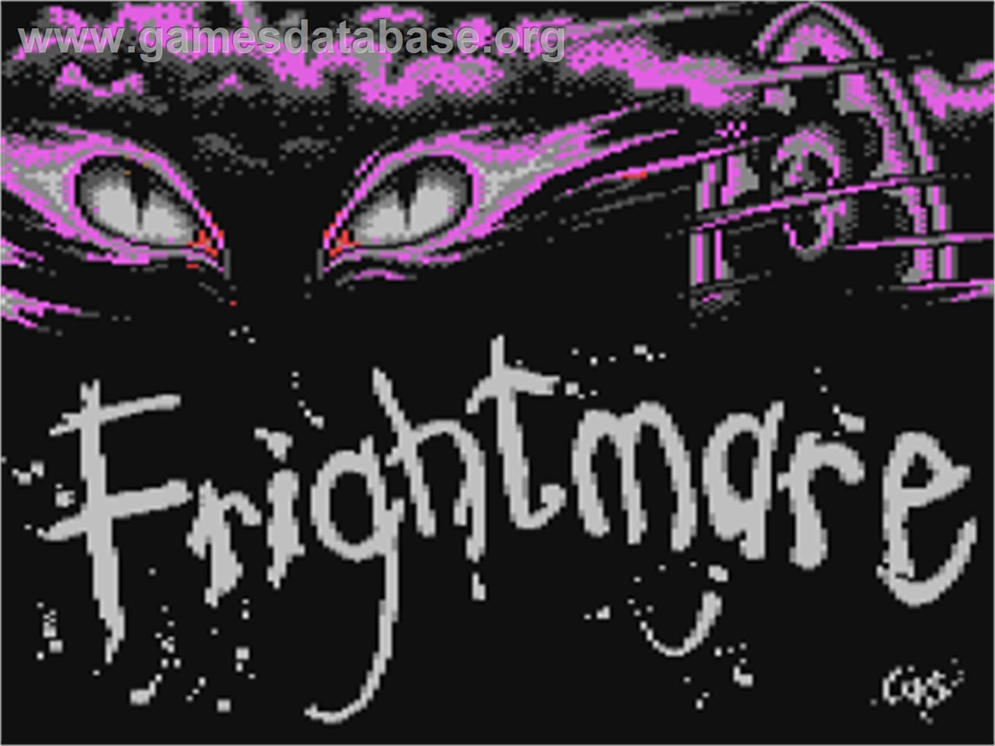 Frightmare - Commodore 64 - Artwork - Title Screen