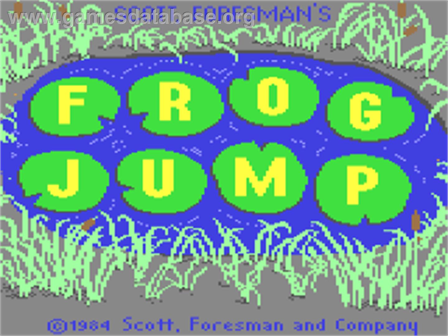 Frog Jump - Commodore 64 - Artwork - Title Screen