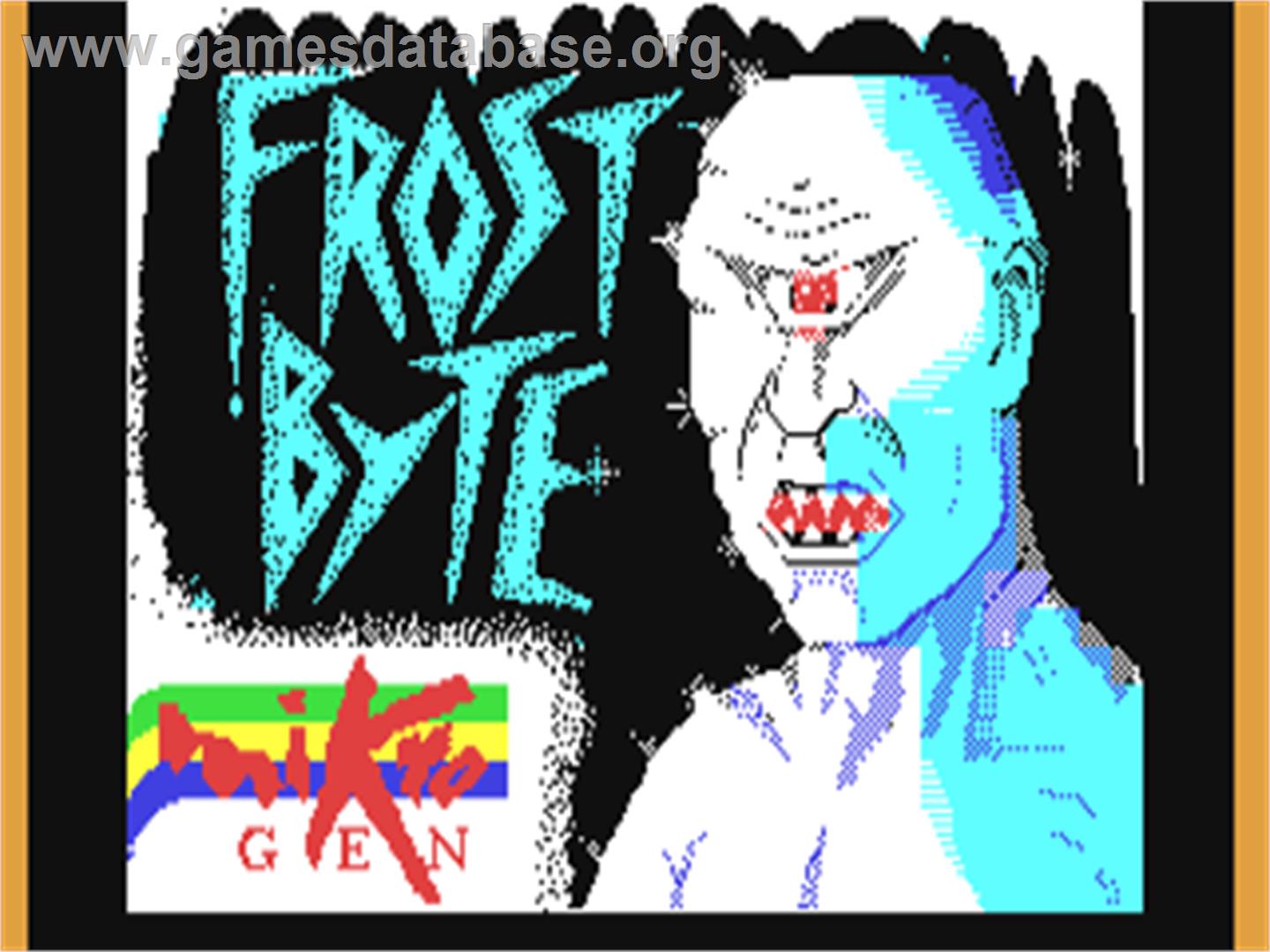 Frost Byte - Commodore 64 - Artwork - Title Screen