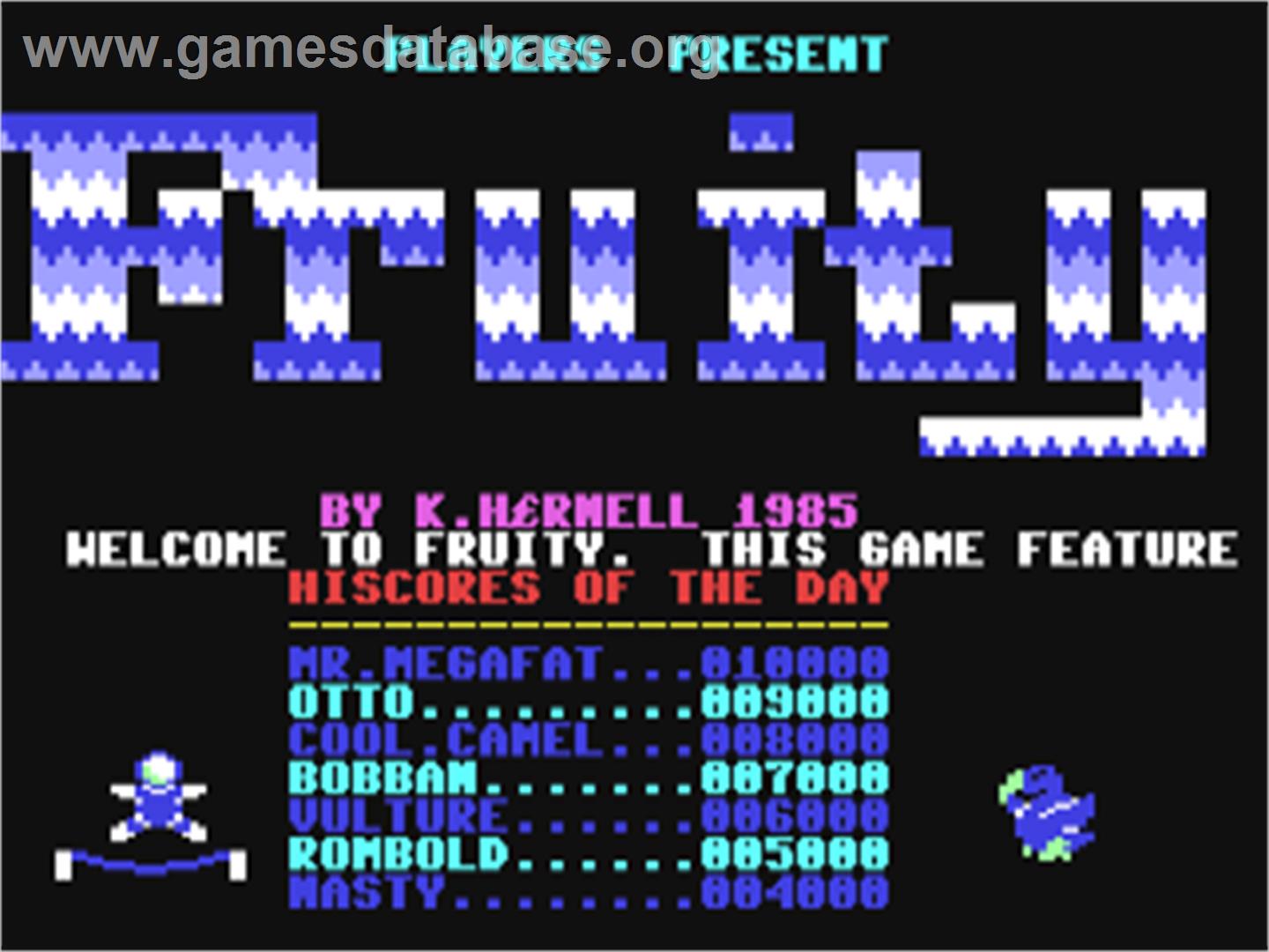 Fruity - Commodore 64 - Artwork - Title Screen