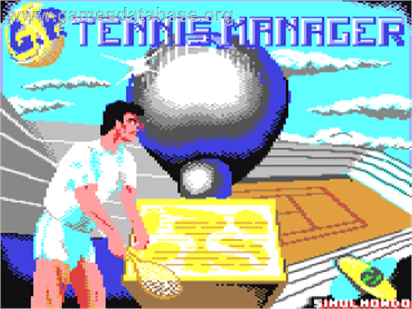 G.P. Tennis Manager - Commodore 64 - Artwork - Title Screen