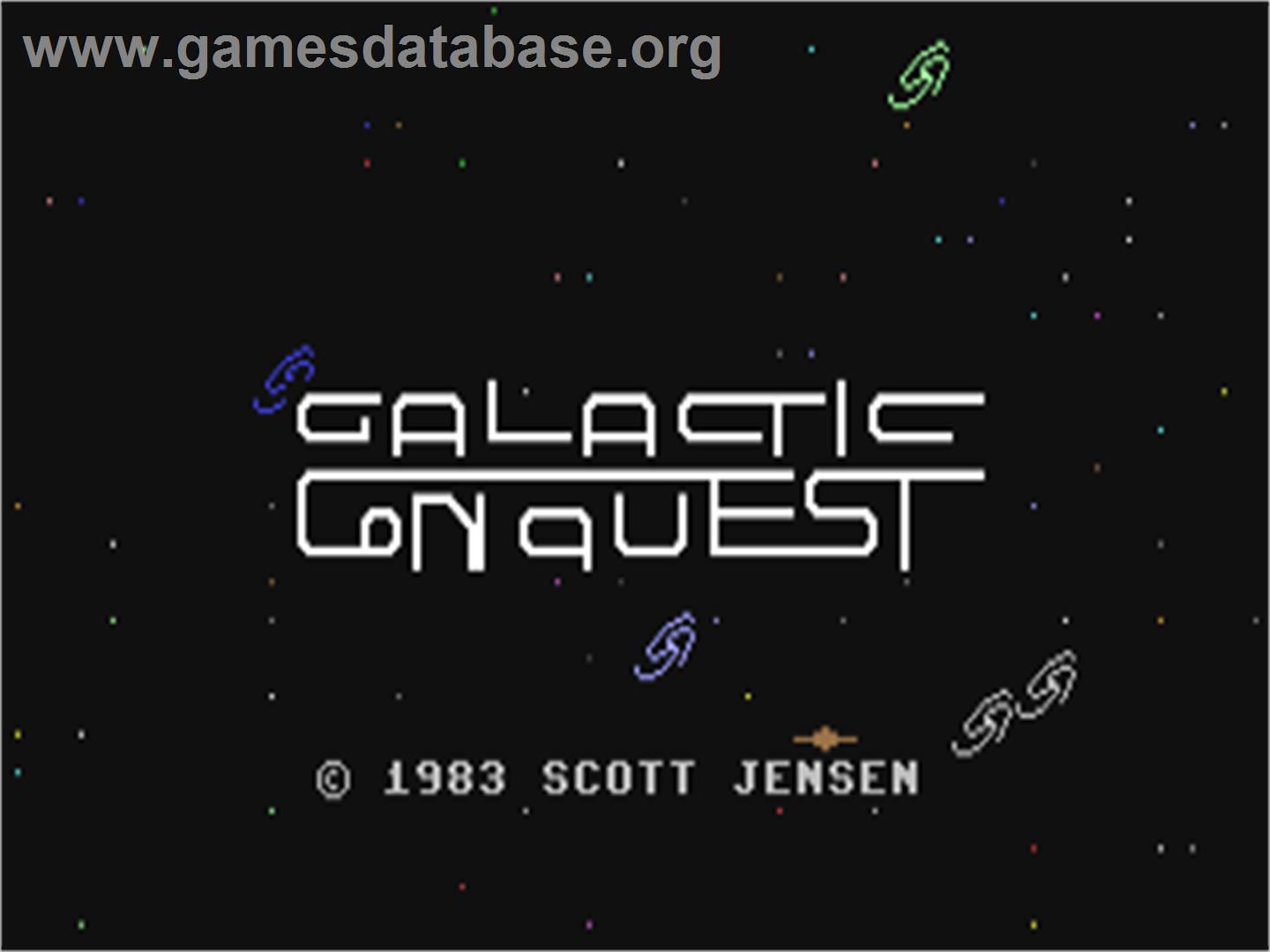 Galactic Conquest (Phuturesoft) - Commodore 64 - Artwork - Title Screen