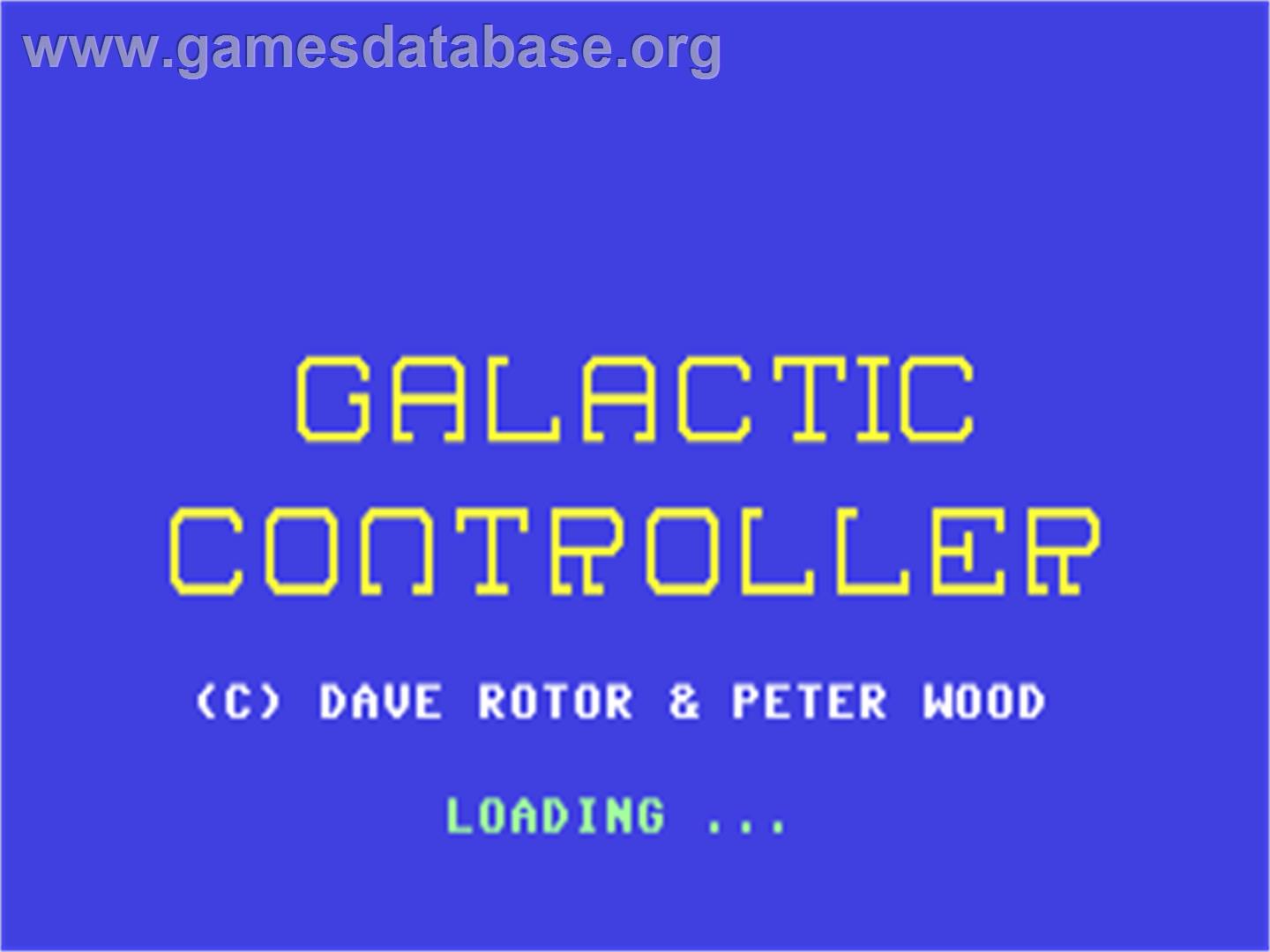 Galactic Controller - Commodore 64 - Artwork - Title Screen