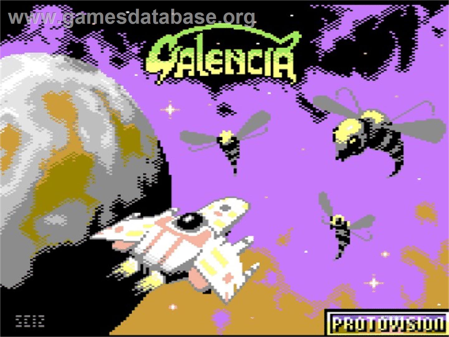 Galencia - Commodore 64 - Artwork - Title Screen
