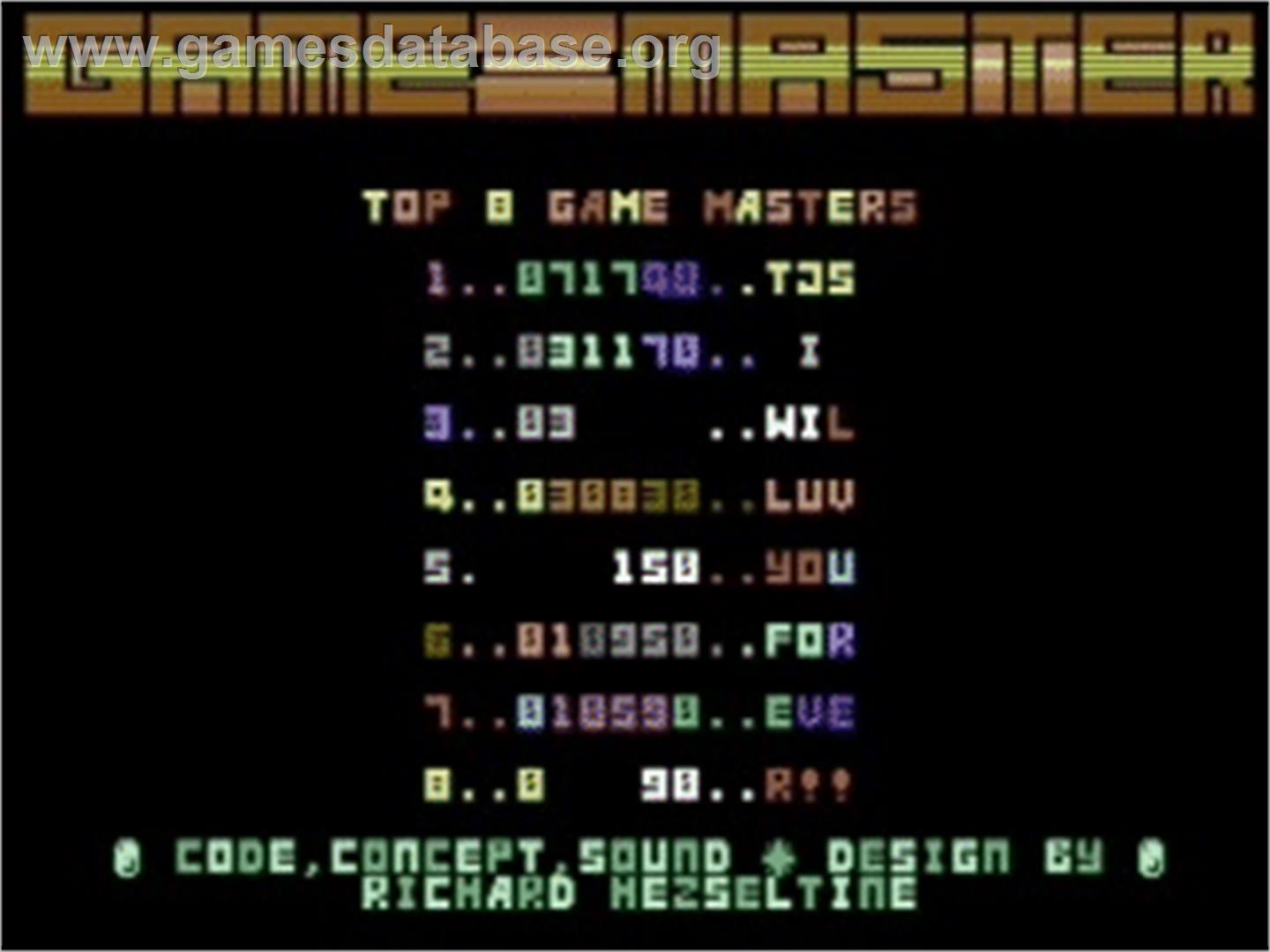 Game-Master - Commodore 64 - Artwork - Title Screen