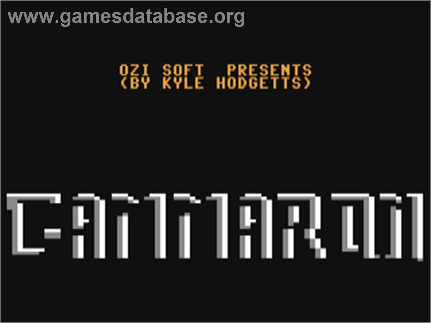 Gammaron - Commodore 64 - Artwork - Title Screen