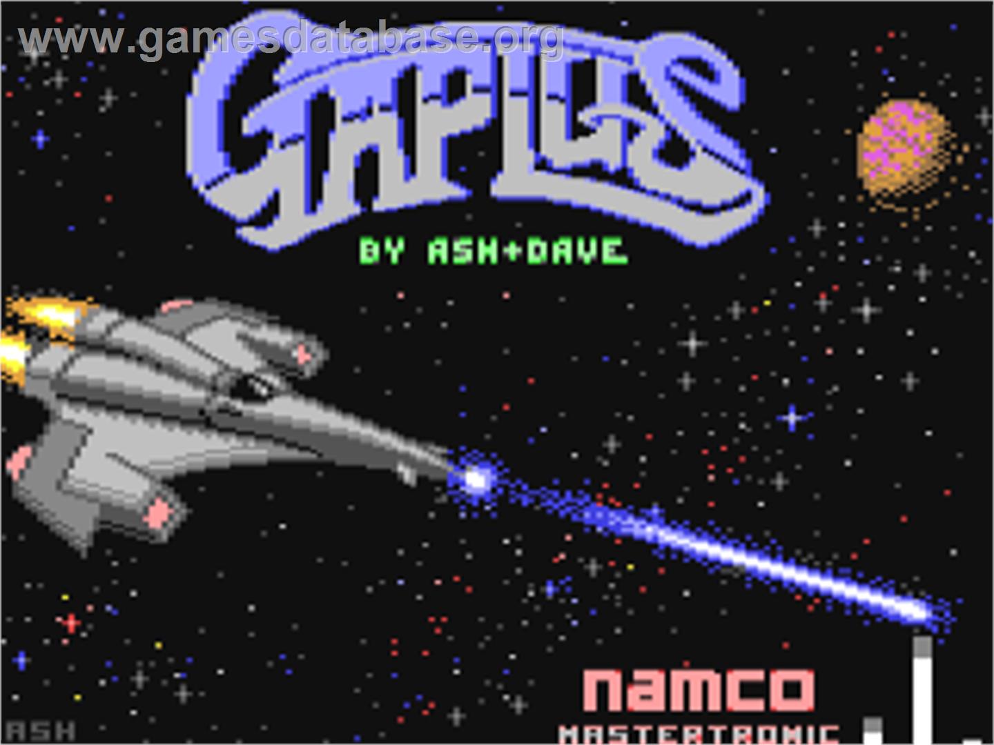 Gaplus - Commodore 64 - Artwork - Title Screen