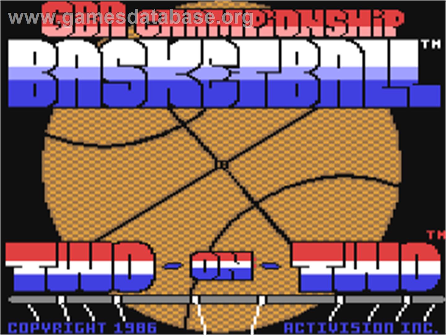 Gba Championship Basketball - Two-on-two - Commodore 64 - Artwork - Title Screen