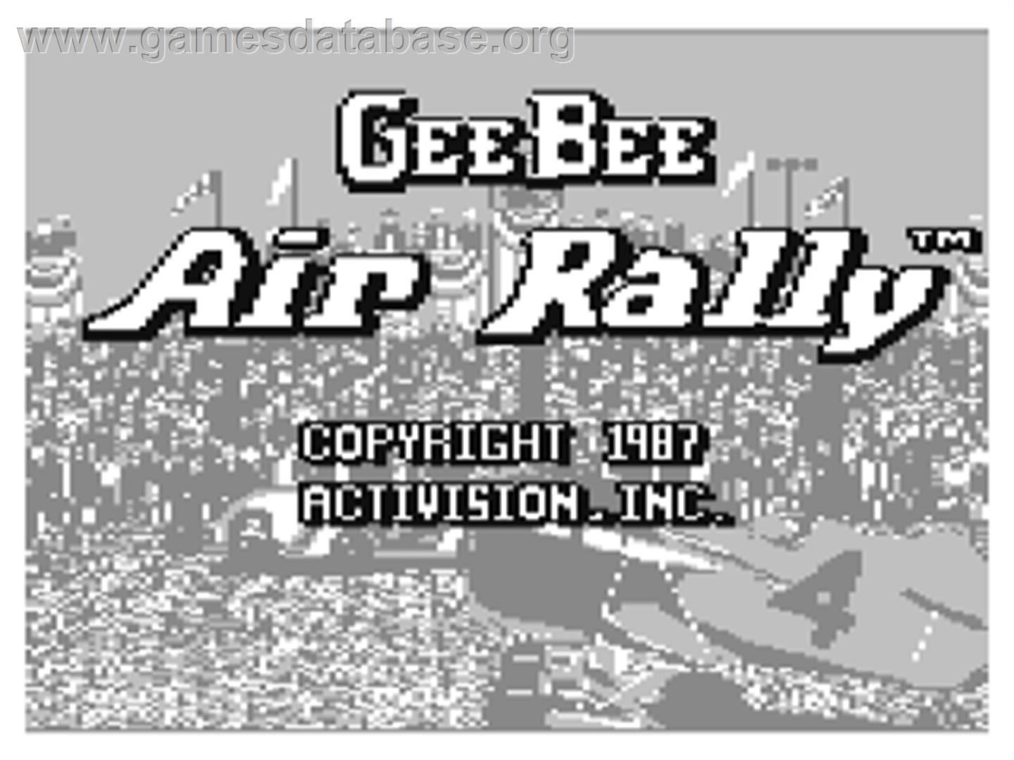 Gee Bee Air Rally - Commodore 64 - Artwork - Title Screen