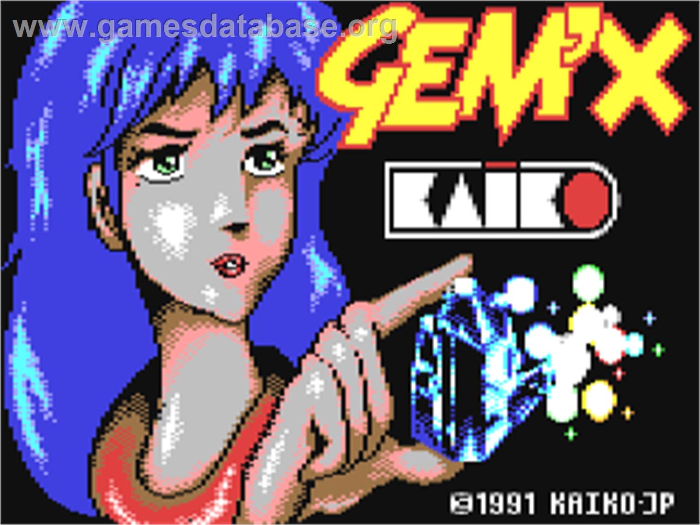 Gem'X - Commodore 64 - Artwork - Title Screen