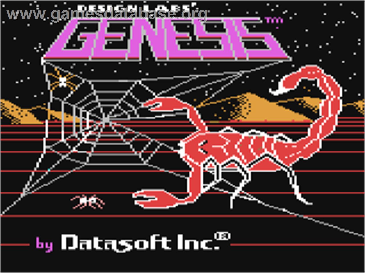 Genesis - Commodore 64 - Artwork - Title Screen