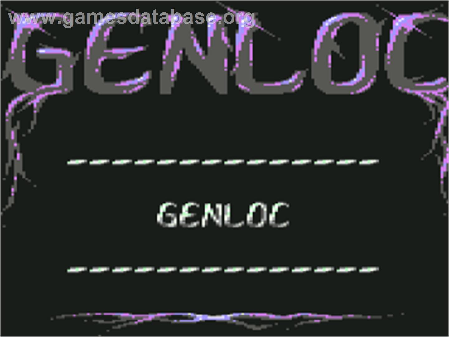 Genloc - Commodore 64 - Artwork - Title Screen