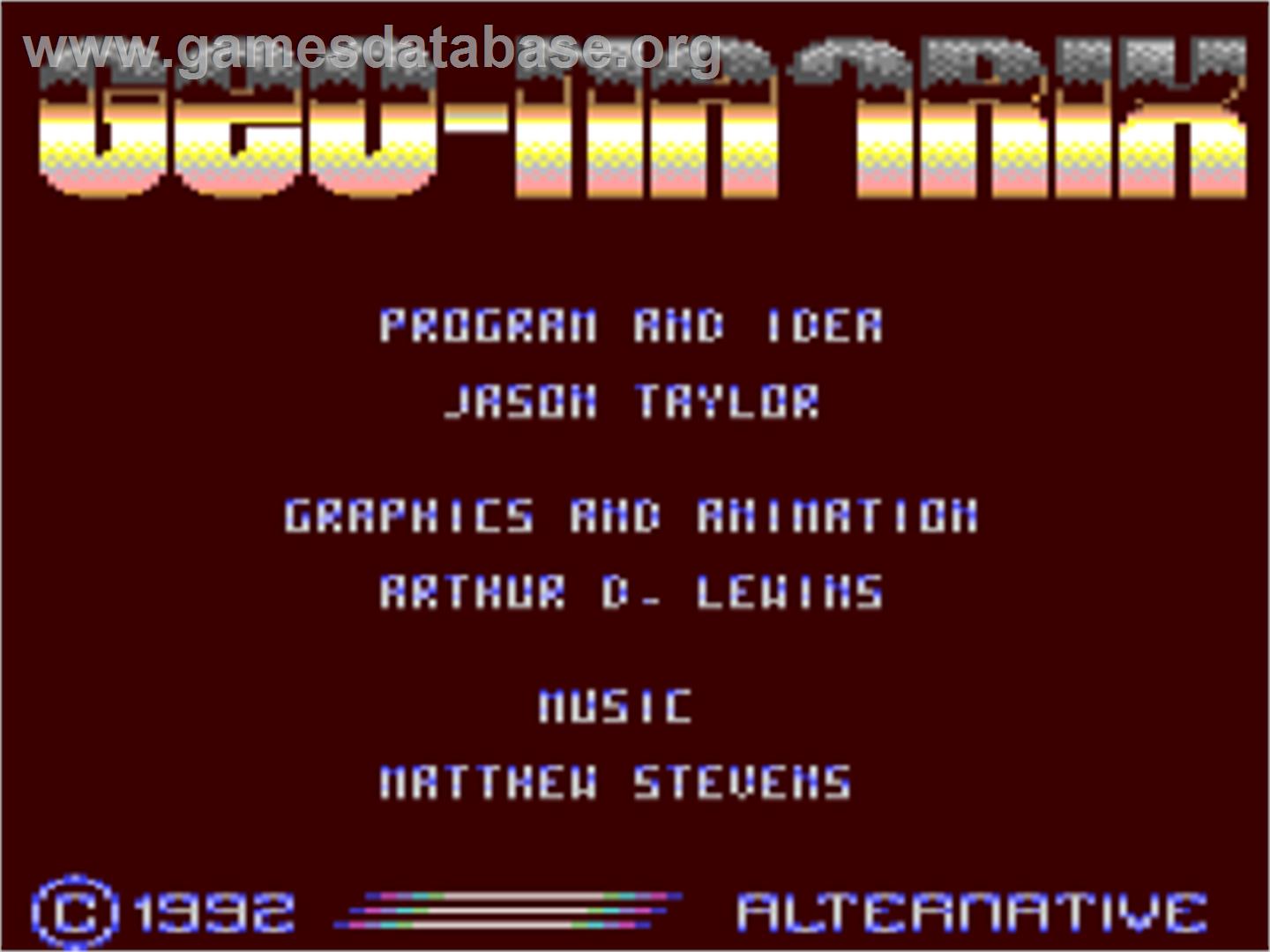 Geo-matrix - Commodore 64 - Artwork - Title Screen