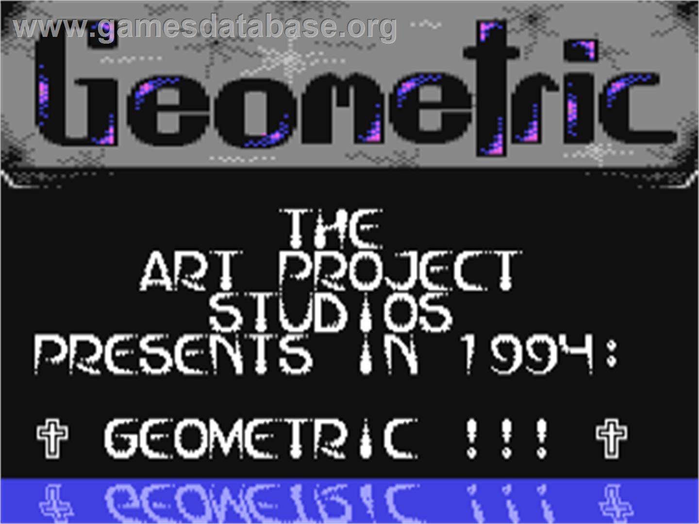 Geometric - Commodore 64 - Artwork - Title Screen