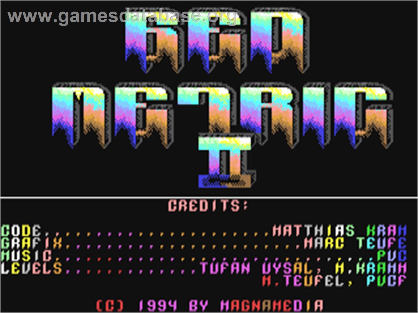 Geometric 2 - Commodore 64 - Artwork - Title Screen