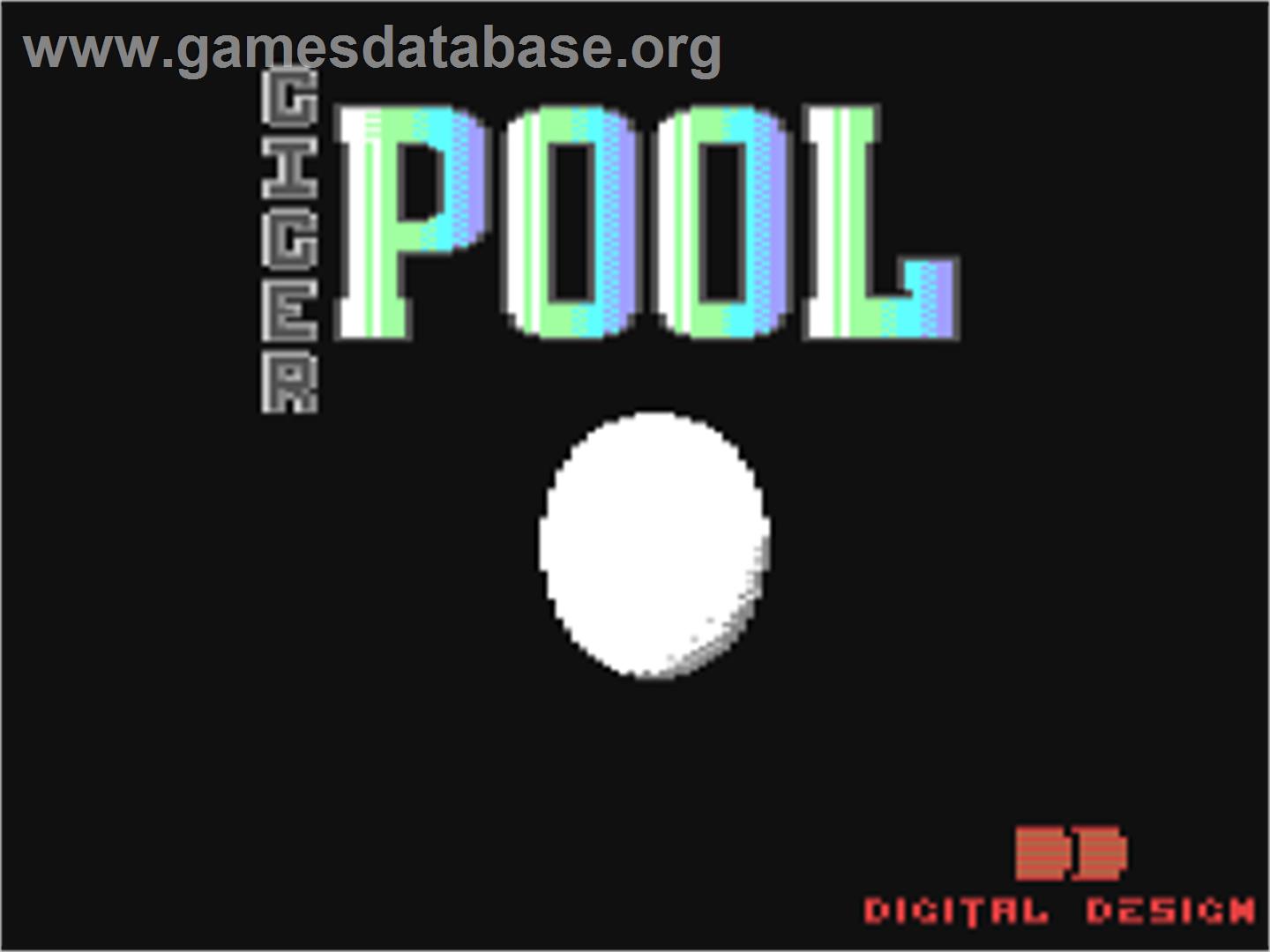 Giger Pool - Commodore 64 - Artwork - Title Screen