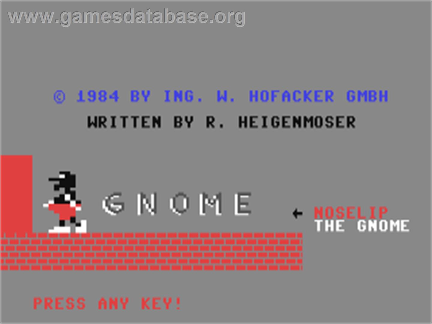 Gnome - Commodore 64 - Artwork - Title Screen