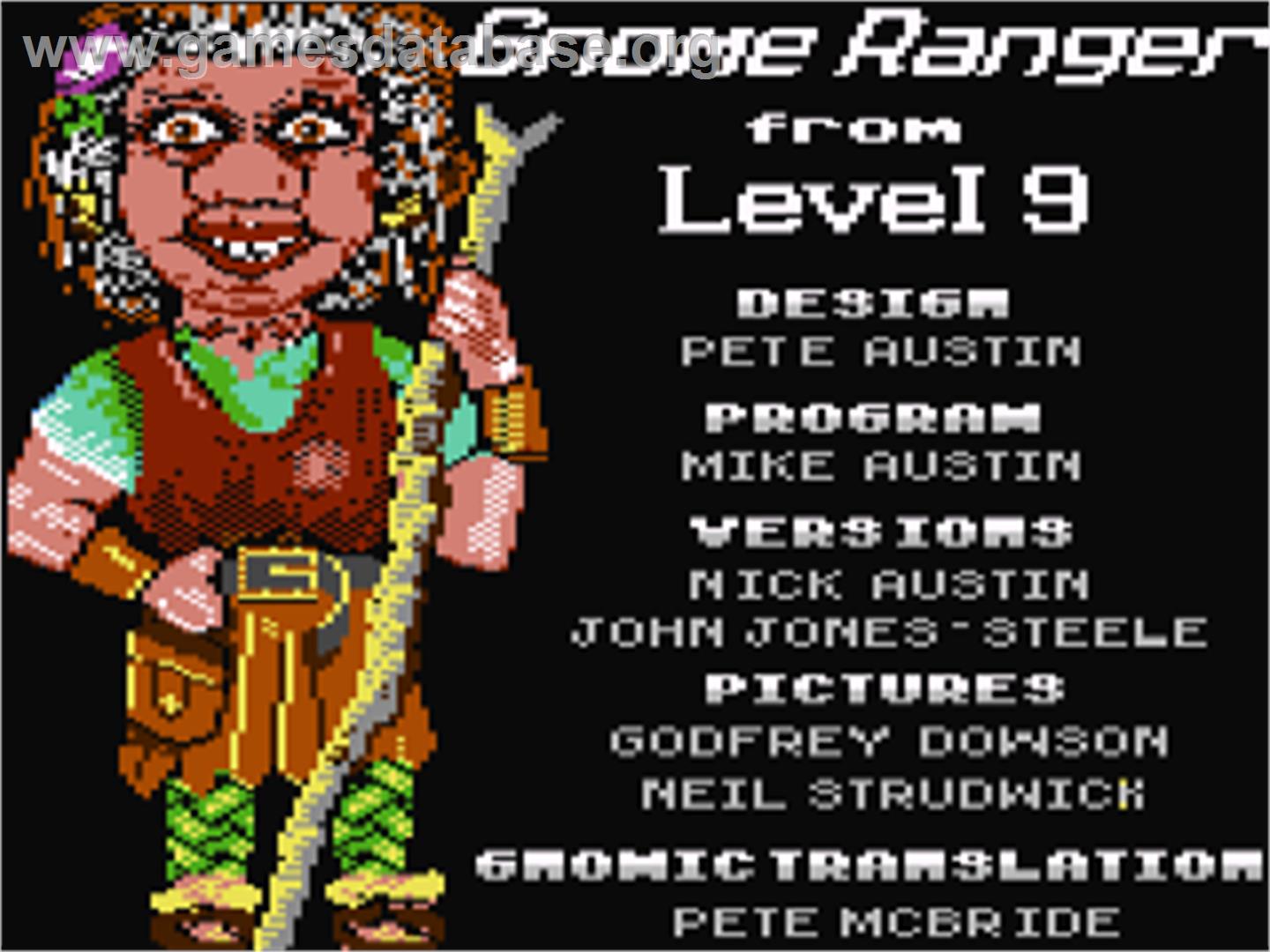 Gnome Ranger - Commodore 64 - Artwork - Title Screen