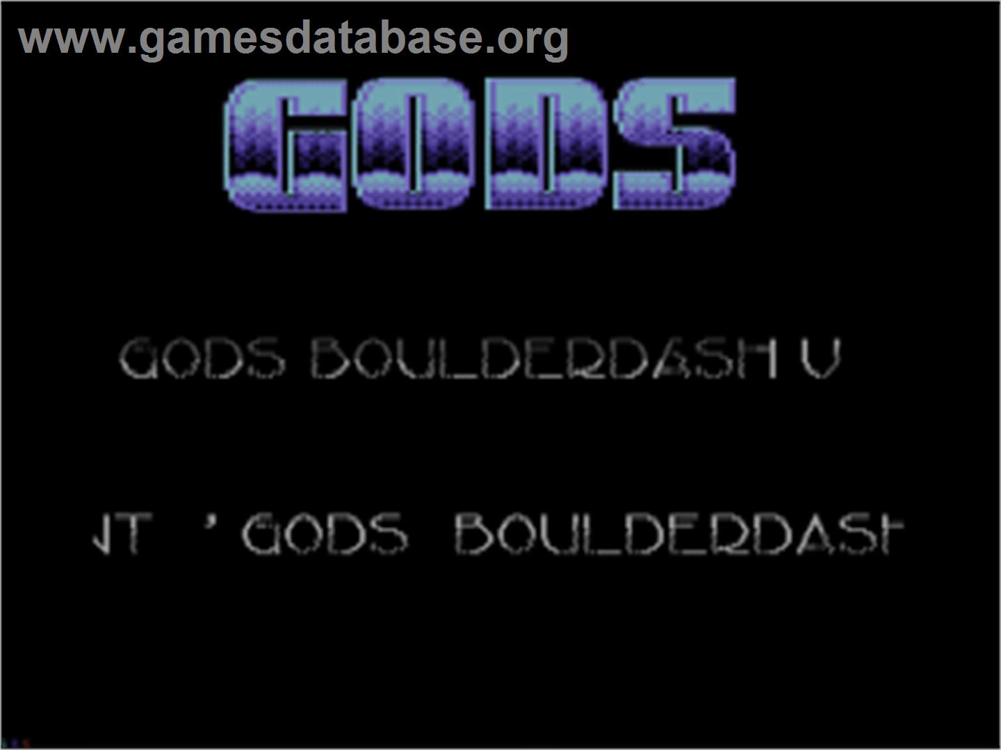 Gods Boulder Dash 5 - Commodore 64 - Artwork - Title Screen