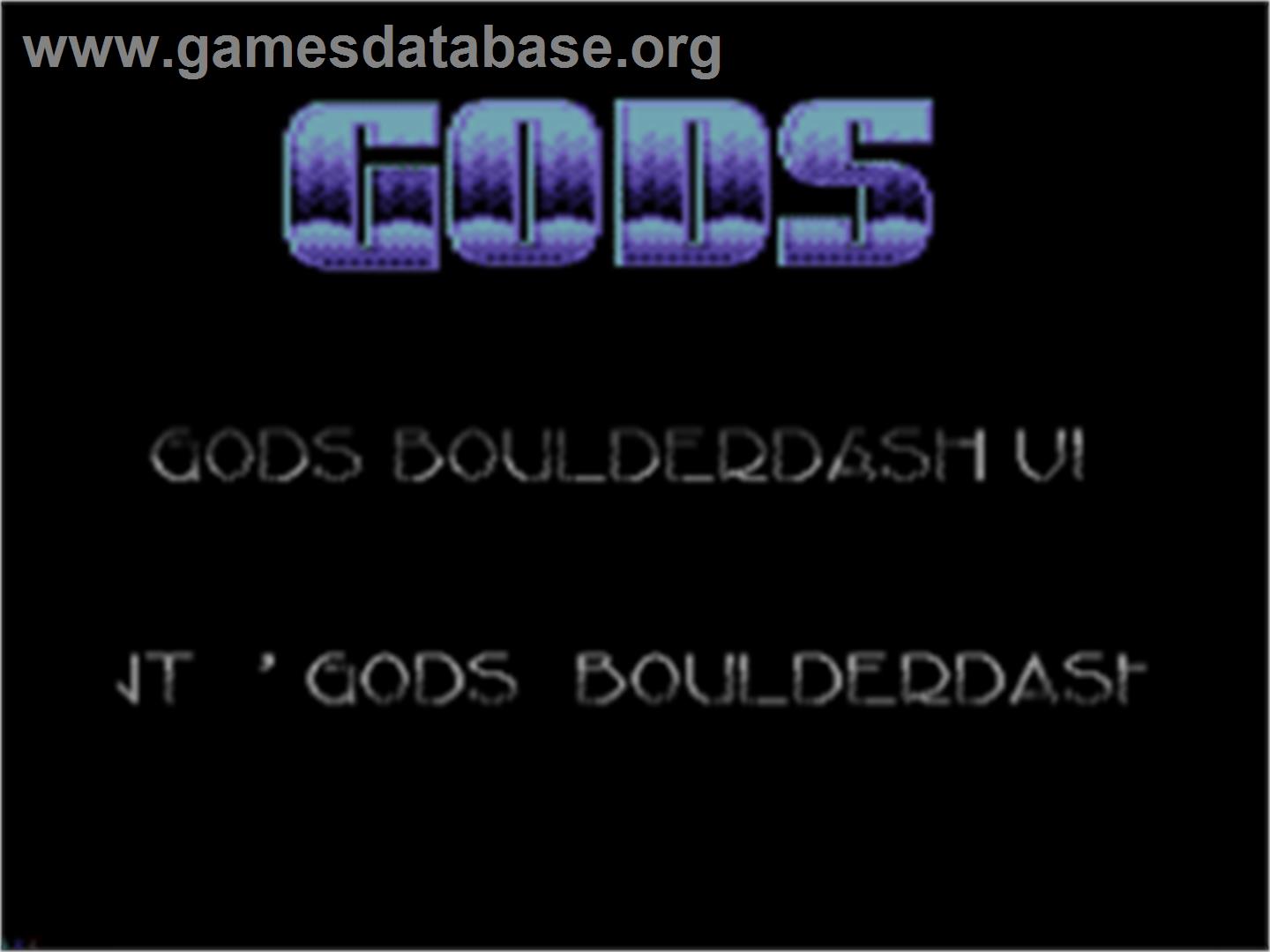 Gods Boulder Dash 6 - Commodore 64 - Artwork - Title Screen