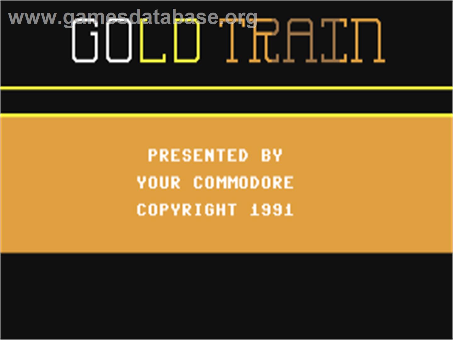Gold Train - Commodore 64 - Artwork - Title Screen