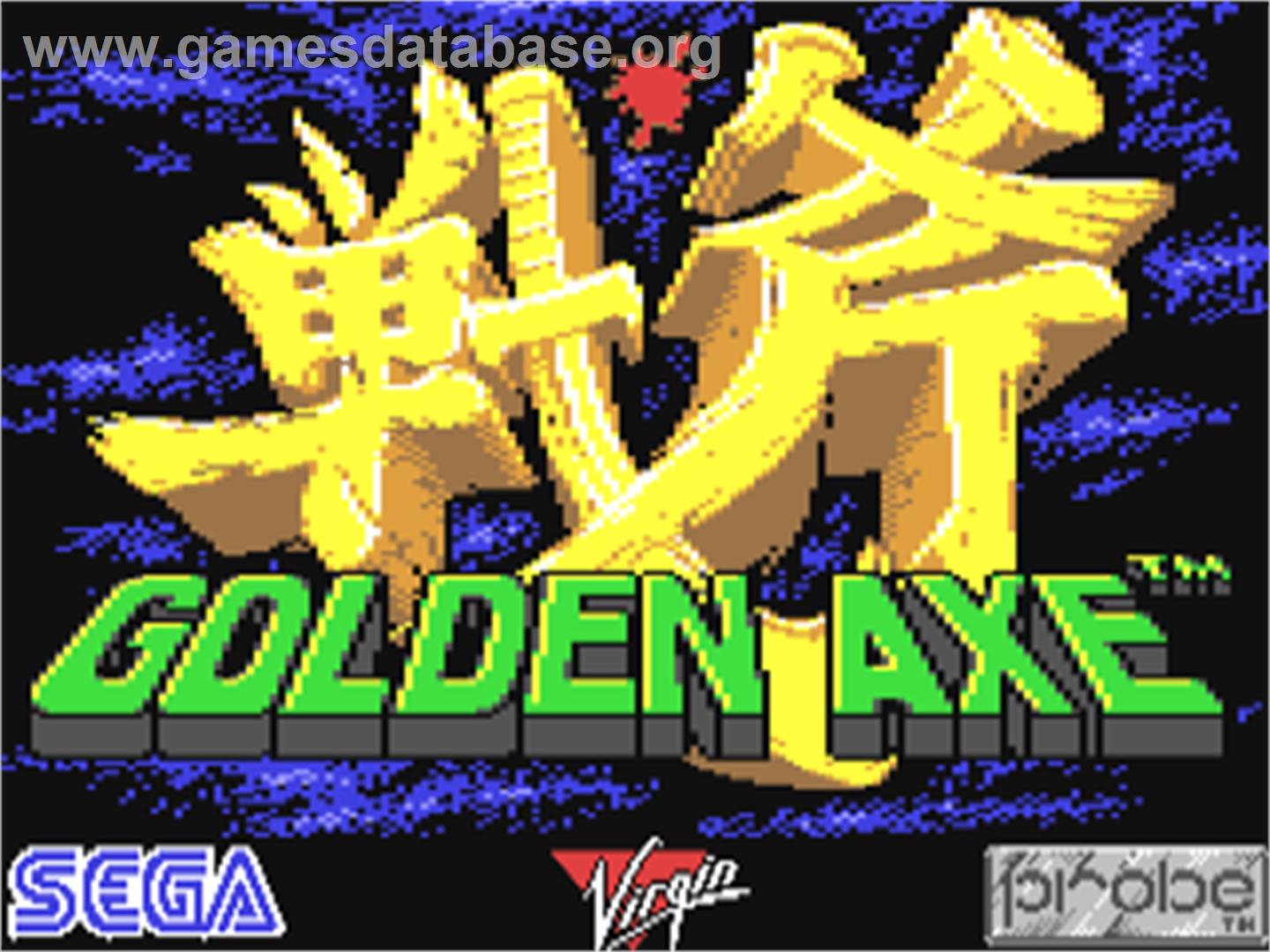 Golden Axe - Commodore 64 - Artwork - Title Screen