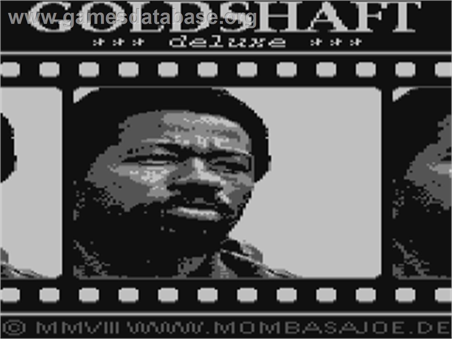 Goldshaft Deluxe - Commodore 64 - Artwork - Title Screen