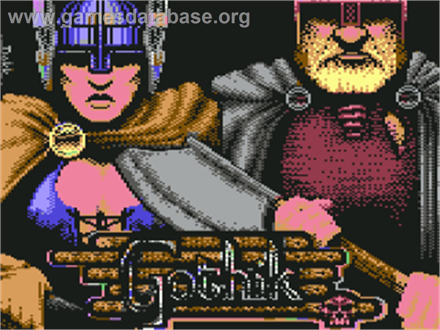 Gothik - Commodore 64 - Artwork - Title Screen