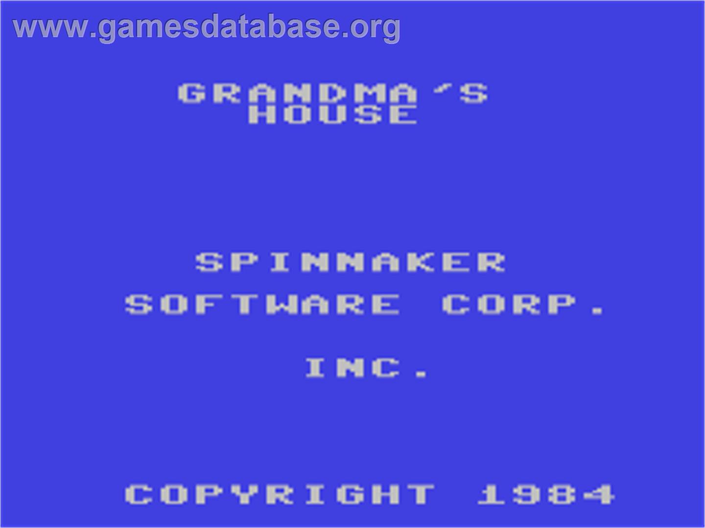 Grandma's House - Commodore 64 - Artwork - Title Screen