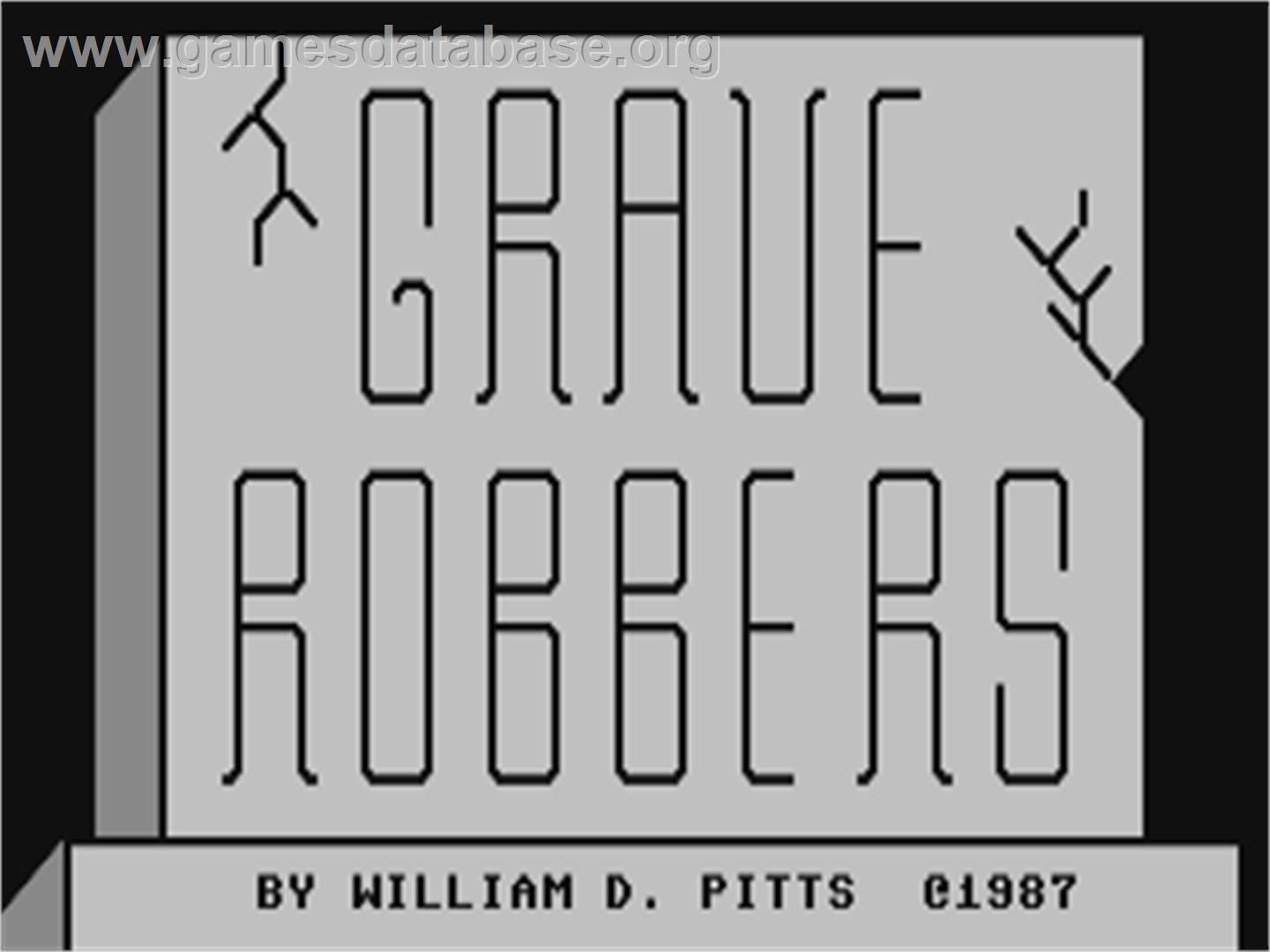 Grave Robbers - Commodore 64 - Artwork - Title Screen