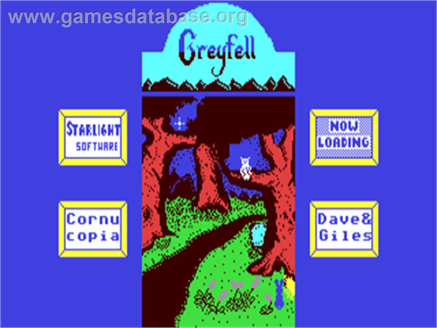 Greyfell - The Legend Of Norman - Commodore 64 - Artwork - Title Screen