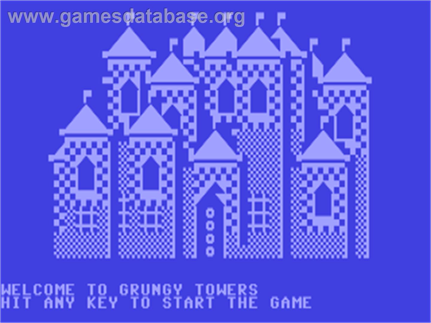 Grungy Towers - Commodore 64 - Artwork - Title Screen