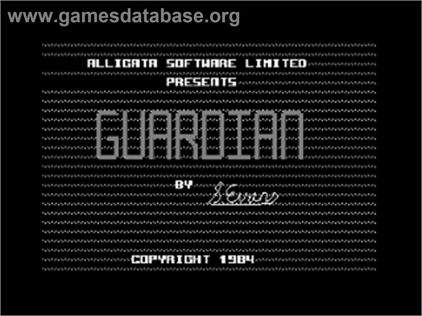 Guardian - Commodore 64 - Artwork - Title Screen