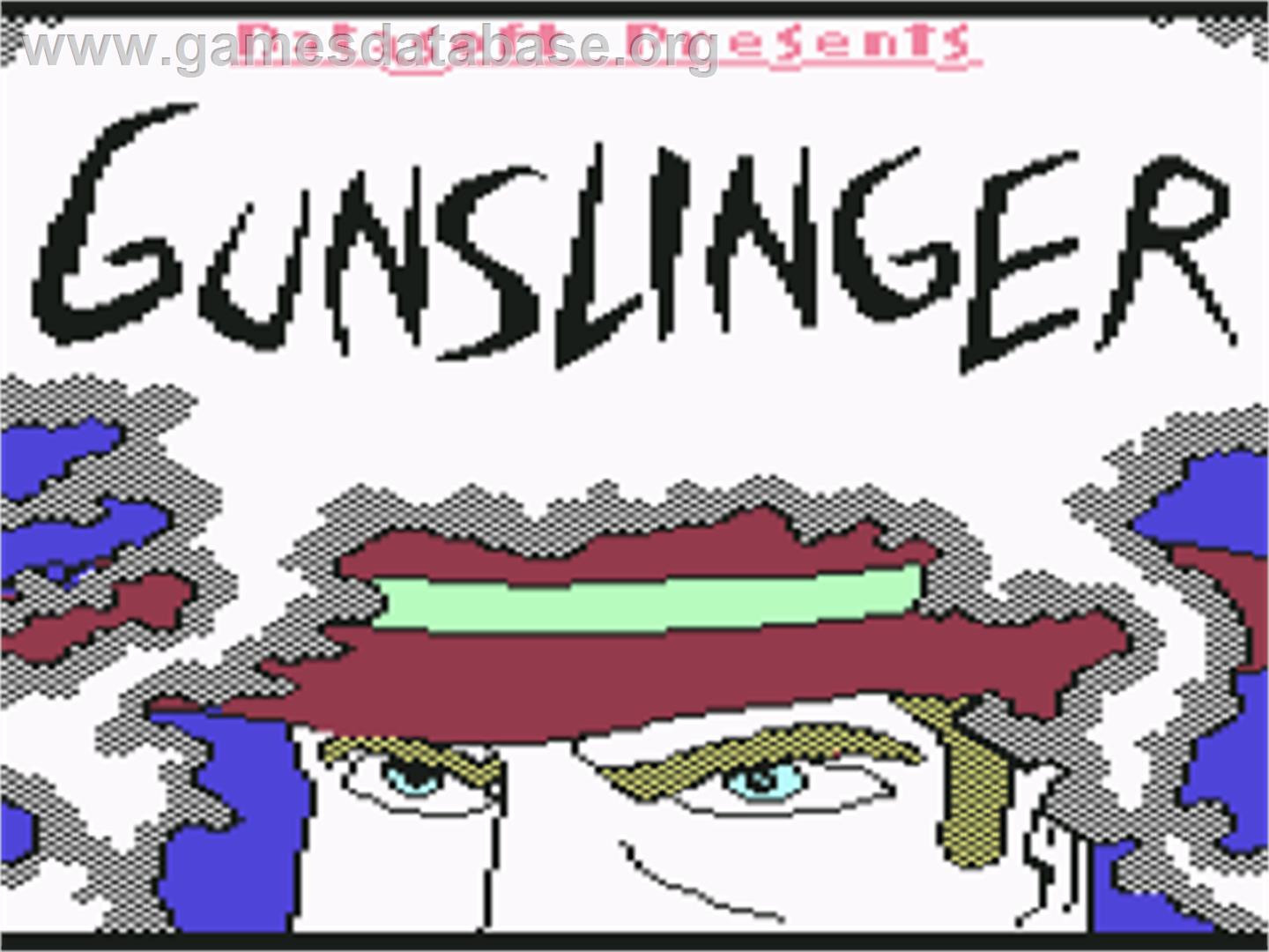 Gunslinger (Datasoft) - Commodore 64 - Artwork - Title Screen