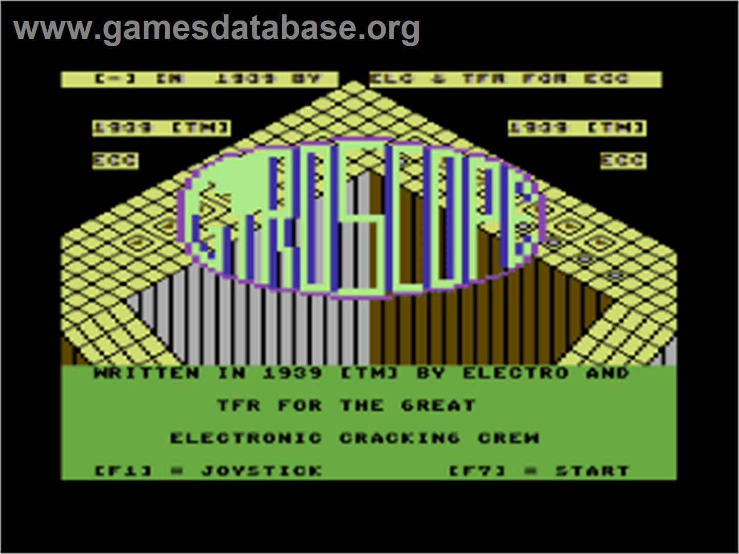 Gyroscope 3 - Commodore 64 - Artwork - Title Screen
