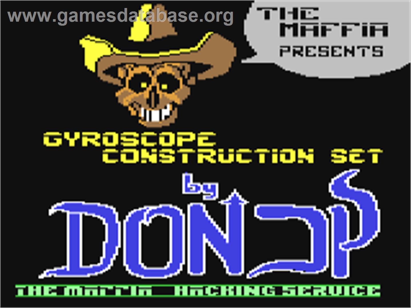 Gyroscope Construction Set - Commodore 64 - Artwork - Title Screen