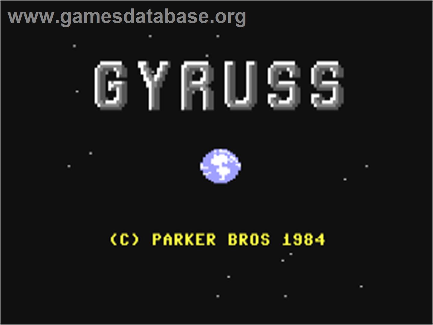 Gyruss - Commodore 64 - Artwork - Title Screen