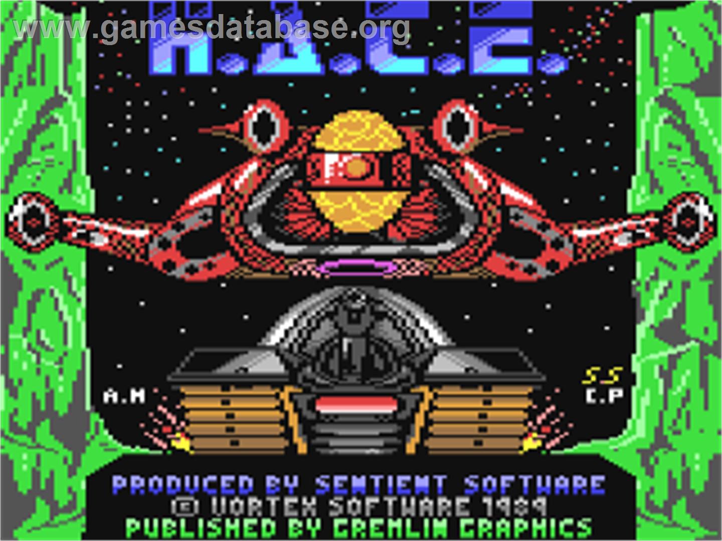 H.A.T.E - Hostile All Terrain Encounter - Commodore 64 - Artwork - Title Screen